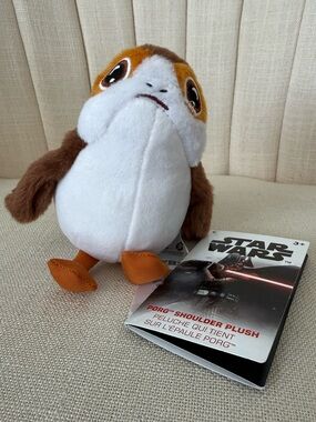 NWT PORG Star Wars SHOULDER PLUSH buddy small bird NEW Disney